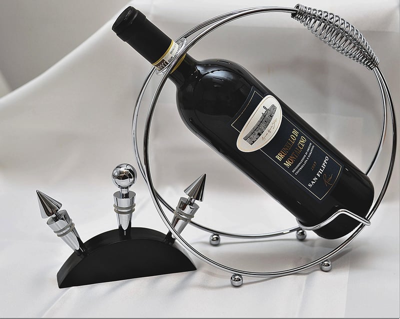 Upcycled Wine Bottle Candle Holder